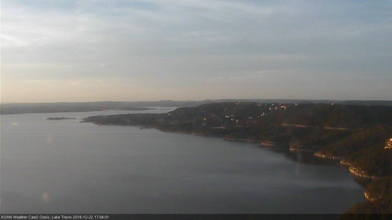 Lake Travis webcam, December 22, 2016 4:15 PM CT
