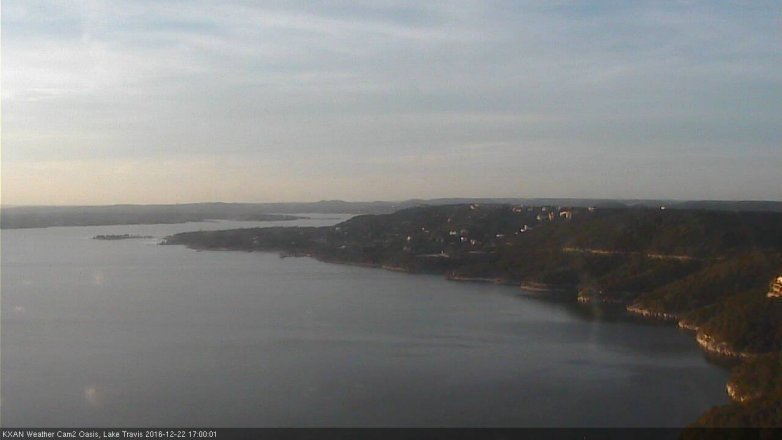 Lake Travis webcam, December 22, 2016 4:30 PM CT