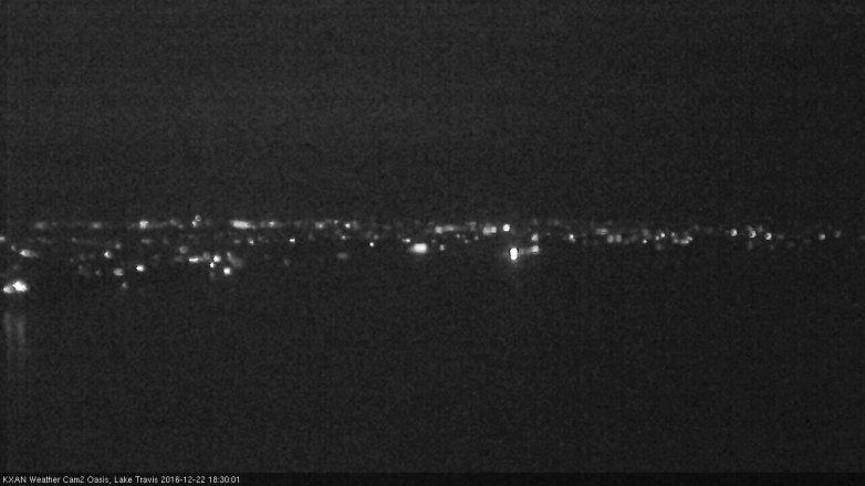 Lake Travis webcam, December 22, 2016 5:40 PM CT