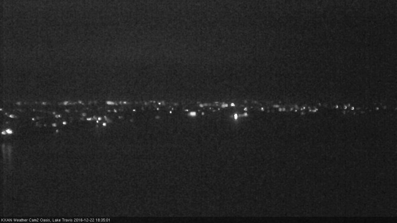 Lake Travis webcam, December 22, 2016 5:45 PM CT