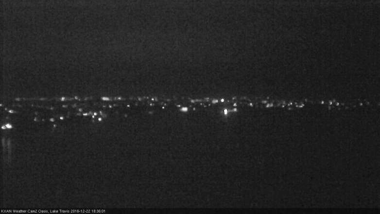 Lake Travis webcam, December 22, 2016 5:50 PM CT