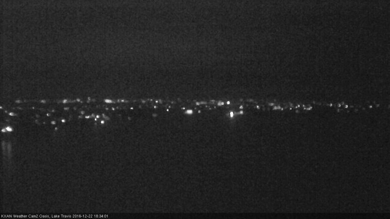Lake Travis webcam, December 22, 2016 5:55 PM CT