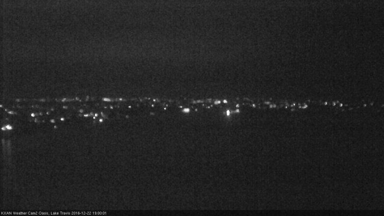 Lake Travis webcam, December 22, 2016 6:05 PM CT