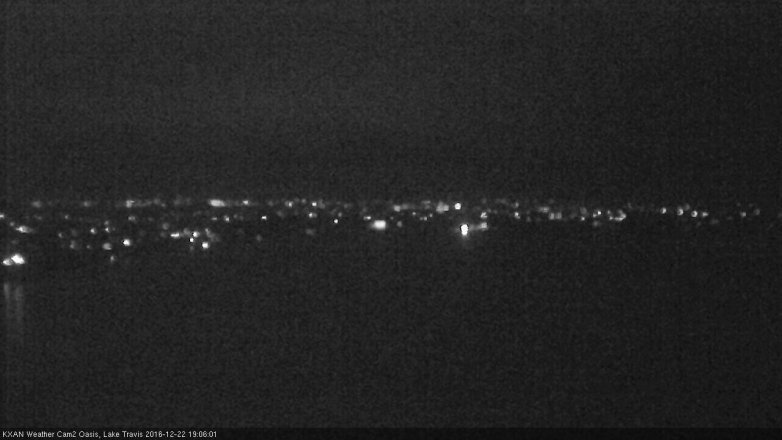 Lake Travis webcam, December 22, 2016 6:15 PM CT