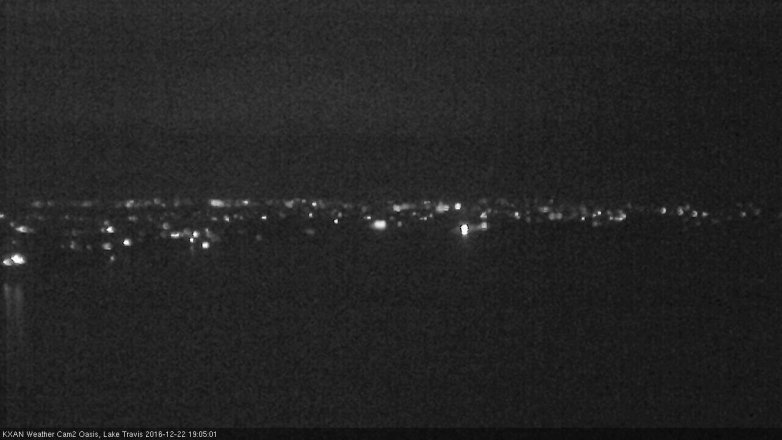 Lake Travis webcam, December 22, 2016 6:30 PM CT