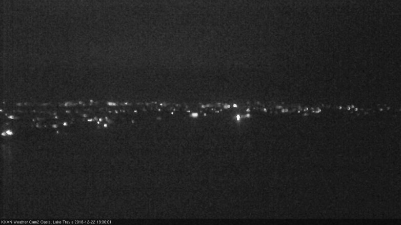 Lake Travis webcam, December 22, 2016 6:55 PM CT