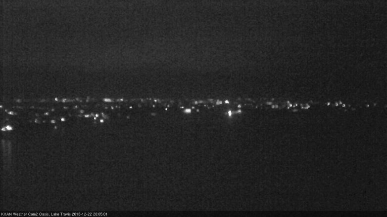 Lake Travis webcam, December 22, 2016 7:15 PM CT