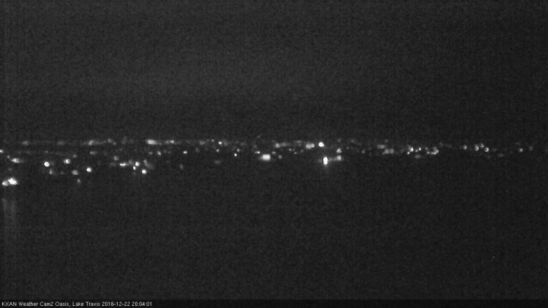 Lake Travis webcam, December 22, 2016 7:25 PM CT