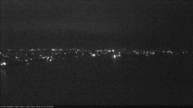 Lake Travis webcam, December 22, 2016 7:55 PM CT