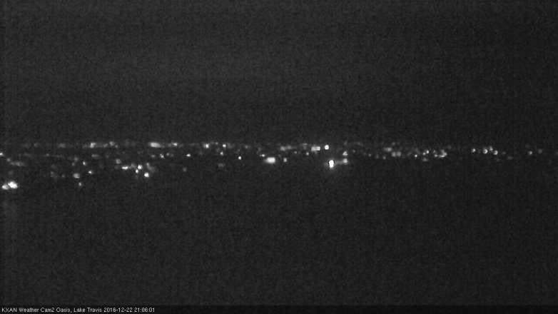 Lake Travis webcam, December 22, 2016 8:20 PM CT