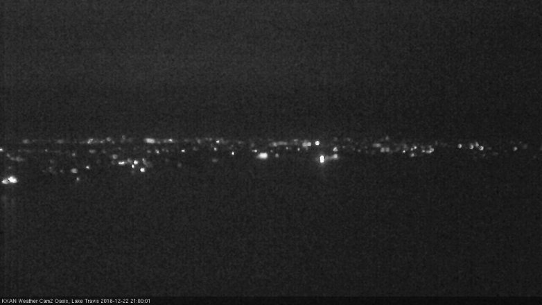 Lake Travis webcam, December 22, 2016 8:25 PM CT