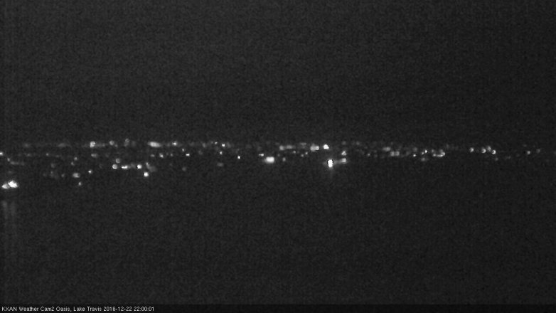 Lake Travis webcam, December 22, 2016 9:05 PM CT