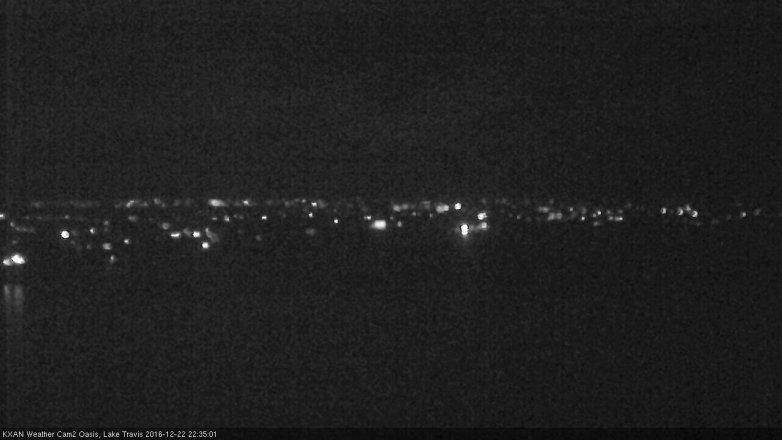 Lake Travis webcam, December 22, 2016 10:05 PM CT