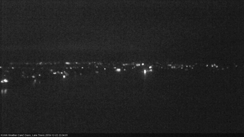 Lake Travis webcam, December 22, 2016 10:50 PM CT