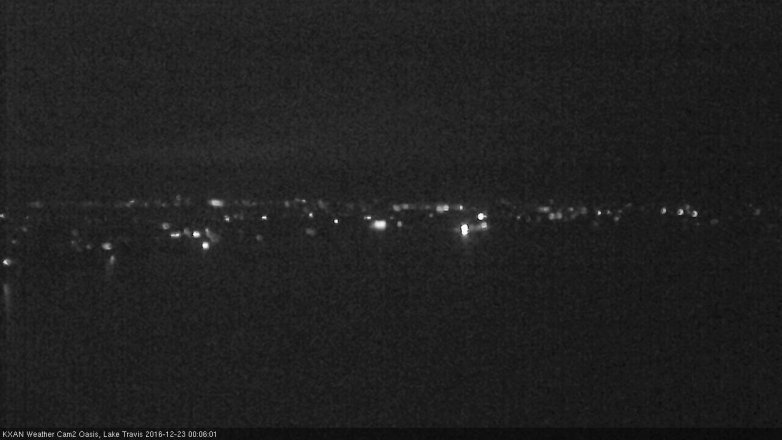 Lake Travis webcam, December 22, 2016 11:10 PM CT