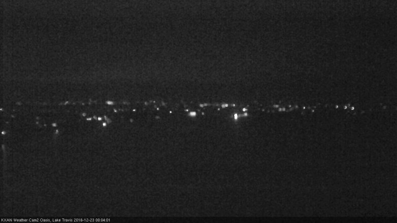 Lake Travis webcam, December 22, 2016 11:20 PM CT