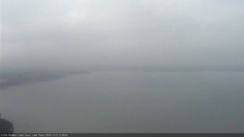 Lake Travis webcam, December 23, 2016 1:00 PM CT