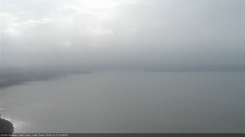 Lake Travis webcam, December 23, 2016 1:55 PM CT