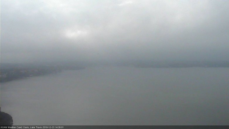 Lake Travis webcam, December 23, 2016 2:00 PM CT