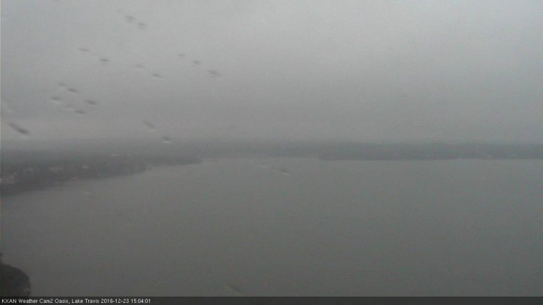 Lake Travis webcam, December 23, 2016 2:25 PM CT