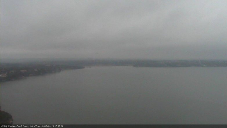 Lake Travis webcam, December 23, 2016 2:40 PM CT