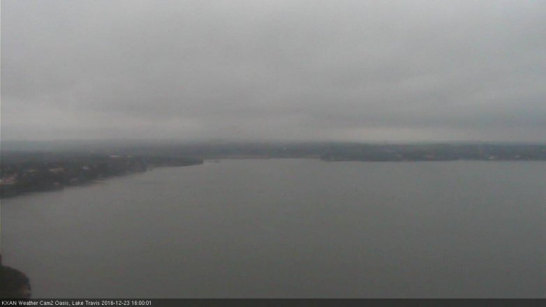 Lake Travis webcam, December 23, 2016 3:10 PM CT