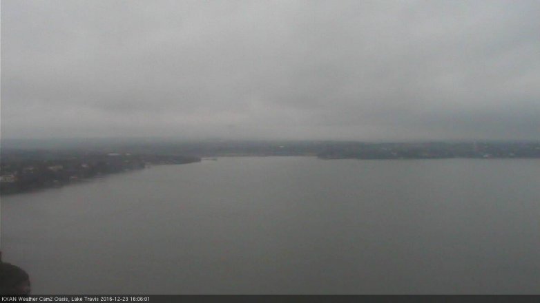 Lake Travis webcam, December 23, 2016 3:15 PM CT