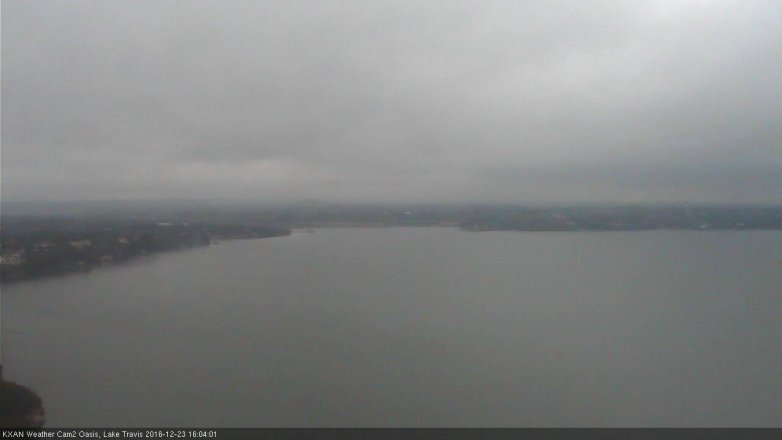 Lake Travis webcam, December 23, 2016 3:35 PM CT