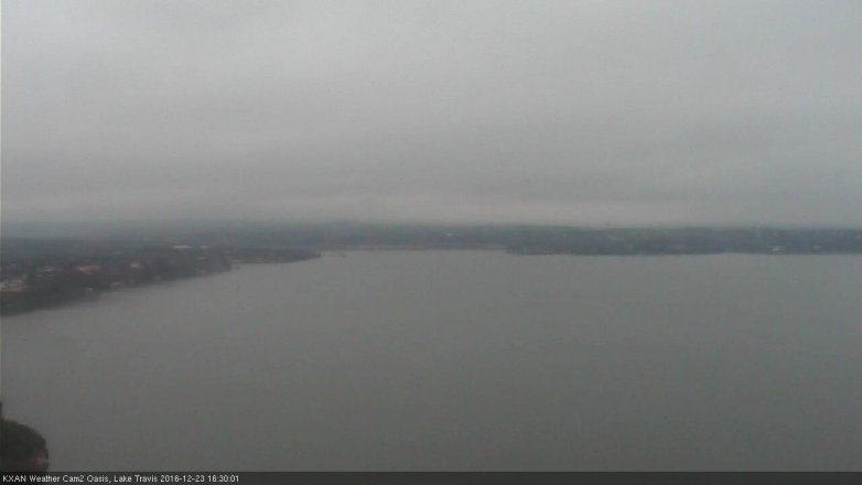 Lake Travis webcam, December 23, 2016 3:50 PM CT