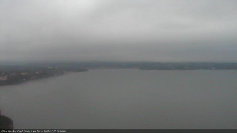 Lake Travis webcam, December 23, 2016 3:55 PM CT