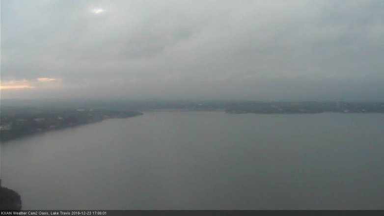 Lake Travis webcam, December 23, 2016 4:20 PM CT
