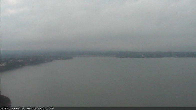 Lake Travis webcam, December 23, 2016 4:30 PM CT