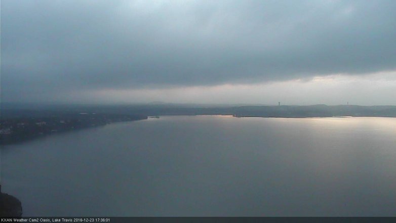 Lake Travis webcam, December 23, 2016 4:40 PM CT