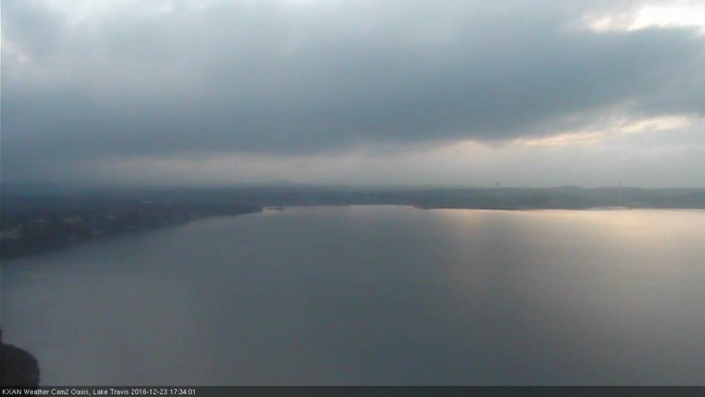 Lake Travis webcam, December 23, 2016 4:45 PM CT