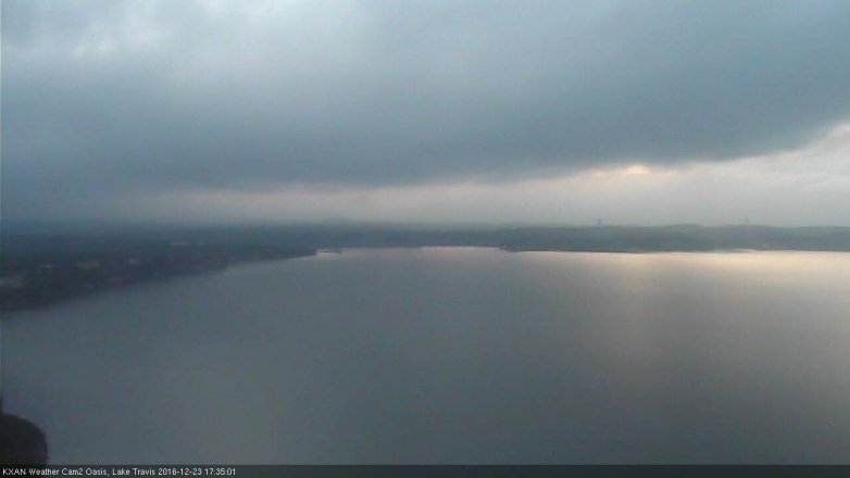 Lake Travis webcam, December 23, 2016 4:50 PM CT