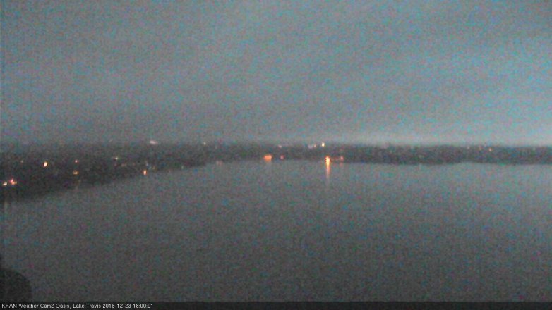 Lake Travis webcam, December 23, 2016 5:25 PM CT