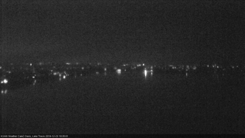 Lake Travis webcam, December 23, 2016 5:55 PM CT