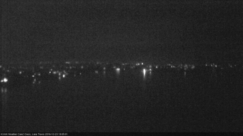 Lake Travis webcam, December 23, 2016 6:25 PM CT
