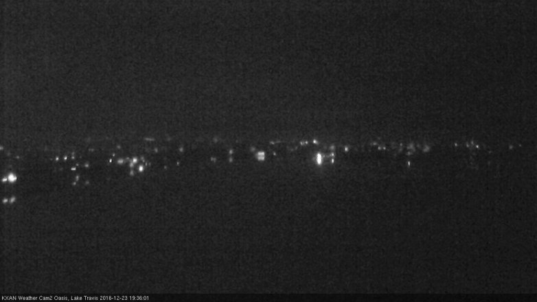 Lake Travis webcam, December 23, 2016 6:40 PM CT