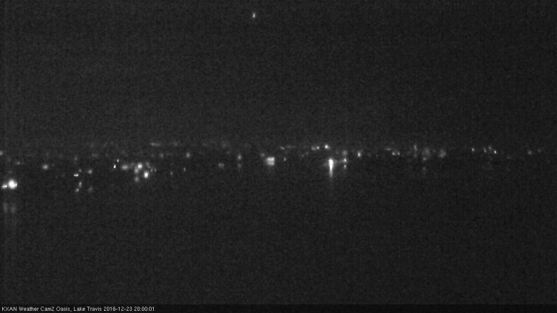 Lake Travis webcam, December 23, 2016 7:15 PM CT