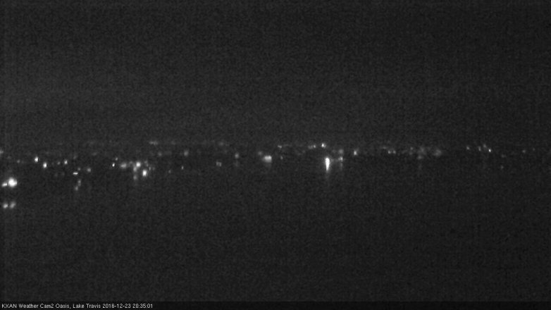 Lake Travis webcam, December 23, 2016 7:55 PM CT