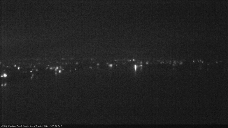 Lake Travis webcam, December 23, 2016 8:00 PM CT