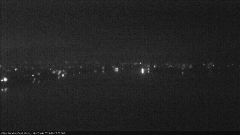 Lake Travis webcam, December 23, 2016 8:20 PM CT