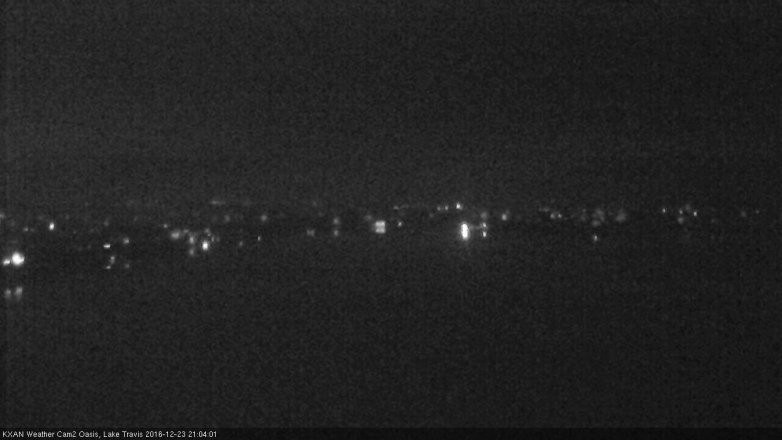 Lake Travis webcam, December 23, 2016 8:30 PM CT