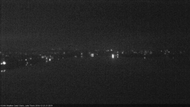 Lake Travis webcam, December 23, 2016 8:50 PM CT