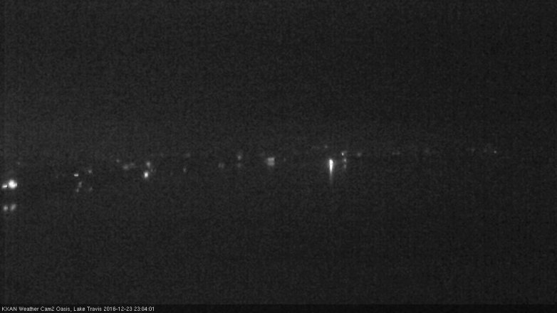 Lake Travis webcam, December 23, 2016 10:10 PM CT