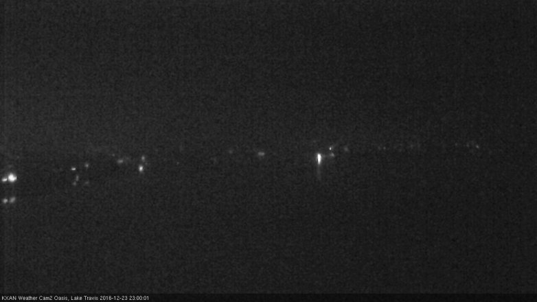 Lake Travis webcam, December 23, 2016 10:20 PM CT