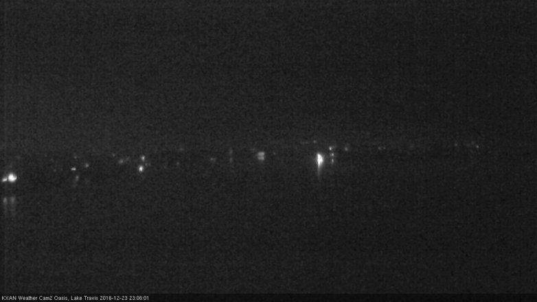 Lake Travis webcam, December 23, 2016 10:25 PM CT