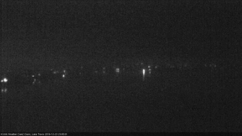Lake Travis webcam, December 23, 2016 10:35 PM CT