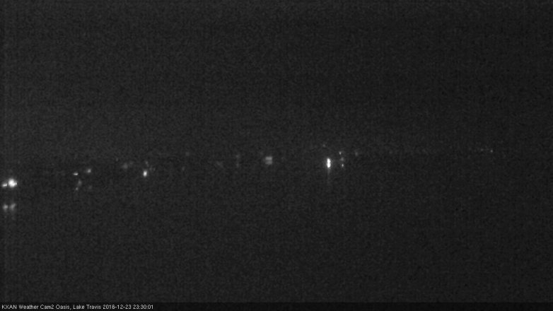 Lake Travis webcam, December 23, 2016 10:55 PM CT